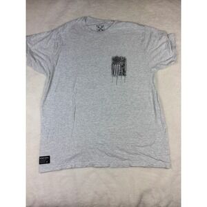 Howitzer Patriot Mfg We The People American Flag Gray T-Shirt Mens XL Distressed